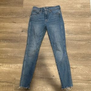 Madewell 10” skinny high rise